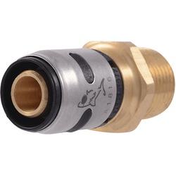 SharkBite EvoPEX K120A Adapter, 1/2 in, Push-Fit x MPT, 160 psi Pressure
