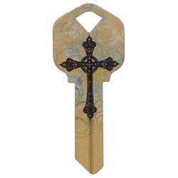 HILLMAN WacKey 87196 Key Blank, Brass, Nickel-Plated, For: Kwikset/66 KW1