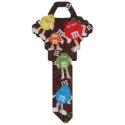 HILLMAN 87533 Key, Brass, Nickel-Plated, For: Schlage/68 SC1 Locks