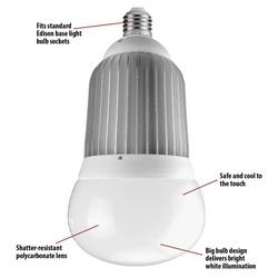 STONEPOINT LED LIGHTING BB-50 LED Bulb, General Purpose, 150 W Equivalent,