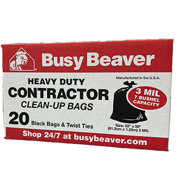 20 Count Heavy Duty Contractor Clean-Up Bags