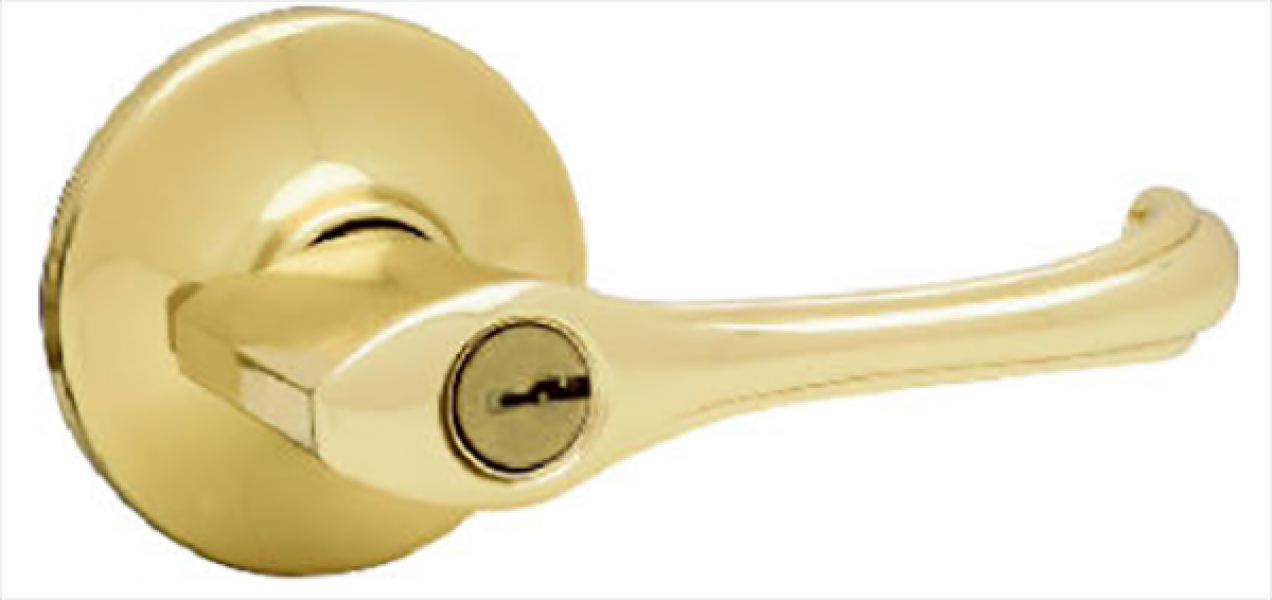 Entry Dorian Lever-Polished Brass