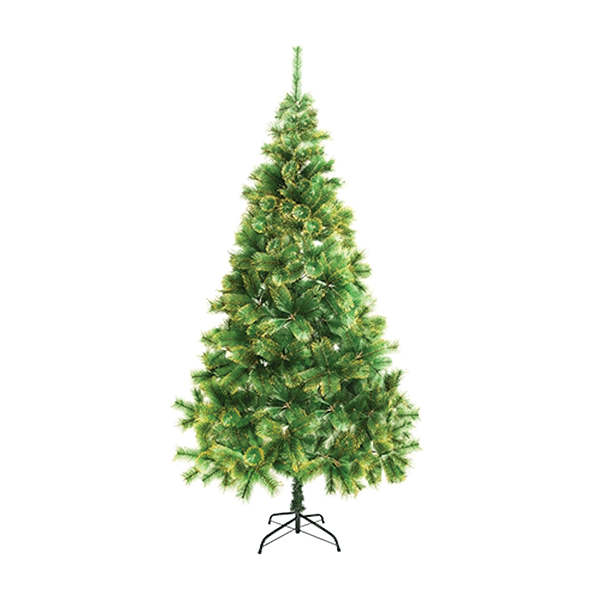 7 ft Unlit Christmas Tree with Golden Tips
