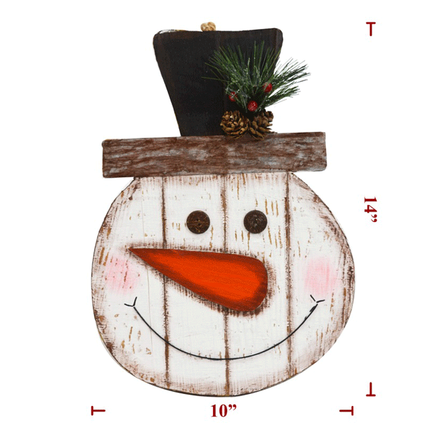 14" x 10" Snowman Head