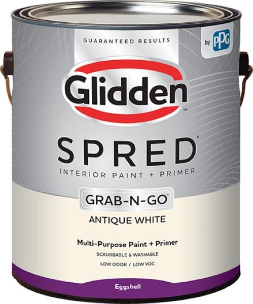 Glidden Spred Interior Paint + Primer Eggshell Antique White