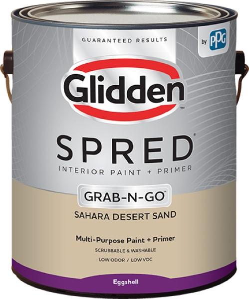 Glidden Spred Interior Paint+Primer Eggshell Sahara Desert Sand