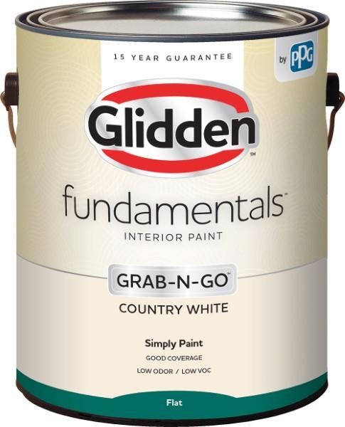 Glidden Fundamentals G&G Interior Paint Country White Flat