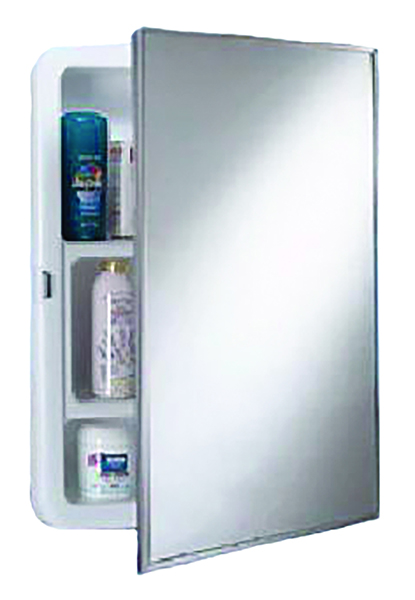 Zenith X311 Medicine Cabinet, 16-1/8 in OAW, 4-1/8 in OAD, 20-3/16 in OAH,