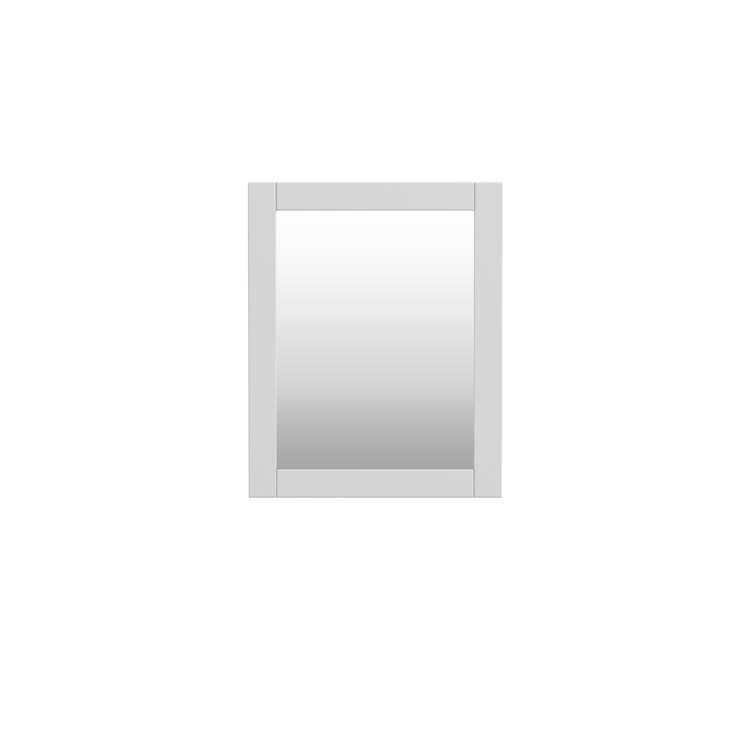 24 Inch Summerfield White Mirror