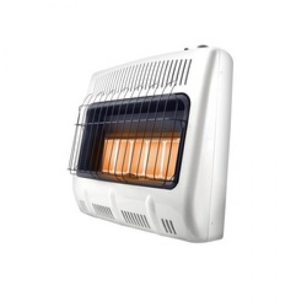 Mr. Heater MHVFDF30RTT Vent-Free Radiant Dual Fuel Heater, 31 in W, 28.37 in
