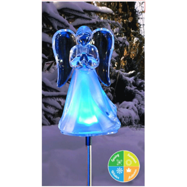 Solar Angel Garden Stake w/ LED Lights