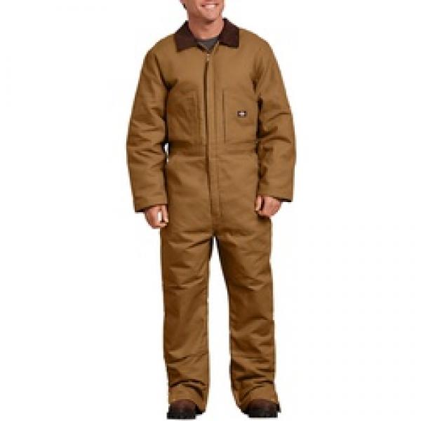 Dickies TV239BDMR Insulated Coverall M 38 to 40 in Chest Cotton Brown