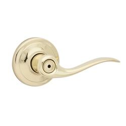 Kwikset Signature Series 730TNL3CP Privacy Lever, Polished Brass