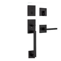 Kwikset Signature Series 818SCEXHFL 514 SMT Handleset, 1 Grade, Zinc, Matte,