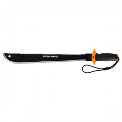 Fiskars 370500-1001 Machete and Saw Tool, 18 in Blade, Steel Blade,