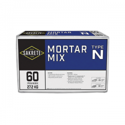 Sakrete 65306214 Mortar Mix, Gray, Powder, 60 lb Bag  