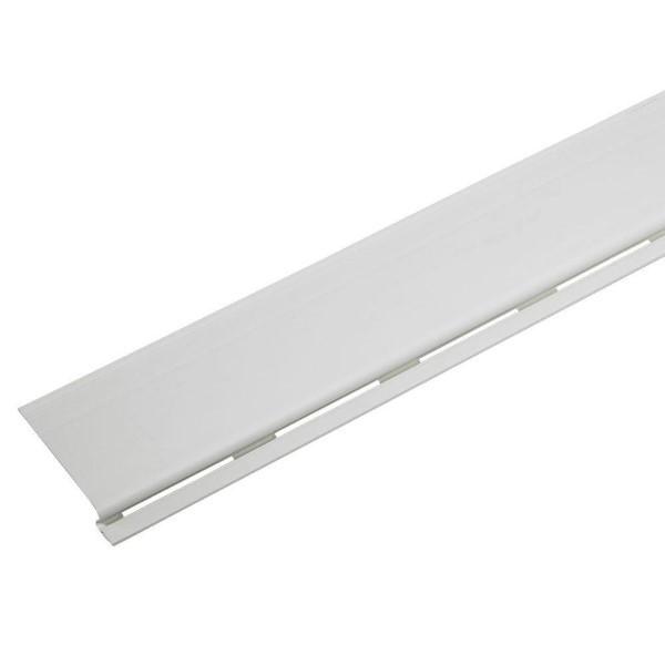 4 ft Solid Gutter Cover White PVC