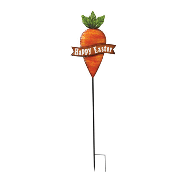 58" Metal Happy Easter Carrot