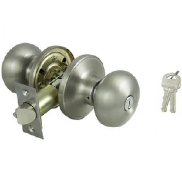 ProSource TFX200V-PS Tubular Entry Knob Set, Stainless Steel