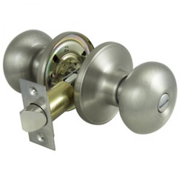 ProSource TFX210V-PS Privacy Door Knob Lockset, Stainless Steel