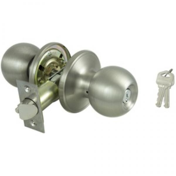 ProSource T3P00V-PS Tubular Entry Knob Set, Stainless Steel