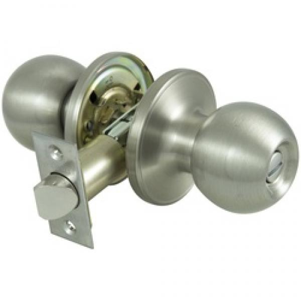 ProSource T3P10V-PS Privacy Door Knob Lockset, Stainless Steel