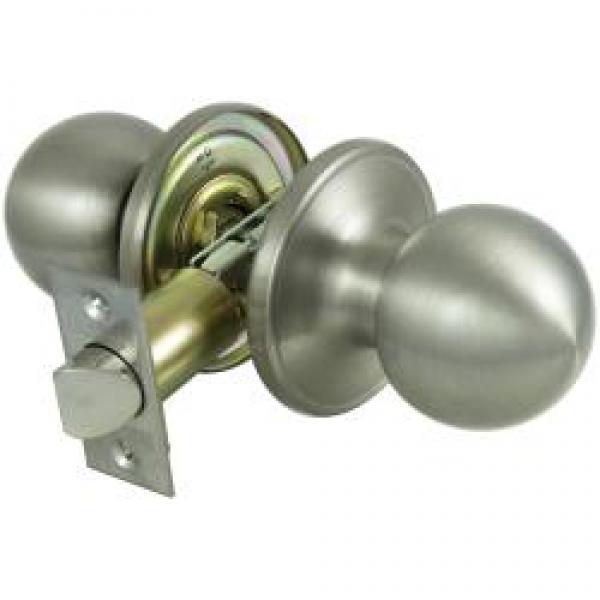 ProSource T3P30V-PS Door Knob, Knob Handle, Metal, Satin Nickel, 2-3/8 to