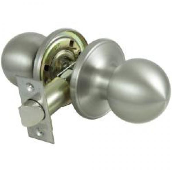 ProSource T3630V-PS Door Knob, Knob Handle, Metal, Stainless Steel, 2-3/8 to