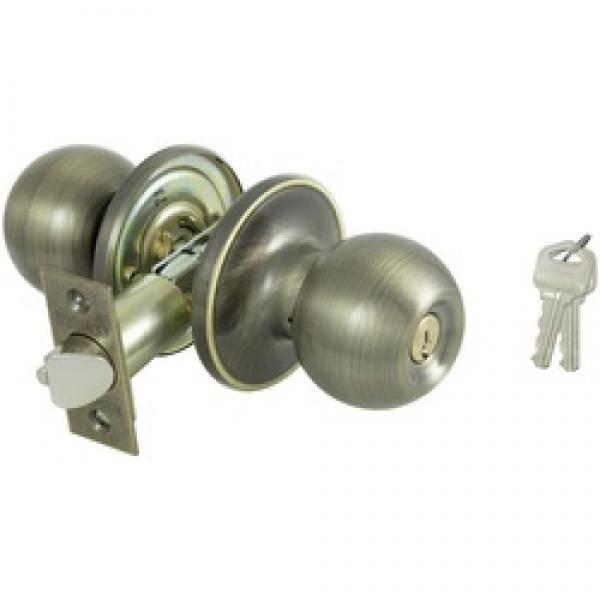 ProSource T3800V-PS Tubular Entry Knob Set, Brass