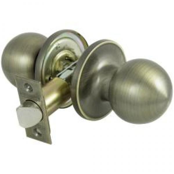 ProSource T3830V-PS Door Knob, Knob Handle, Metal, Antique Brass, 2-3/8 to