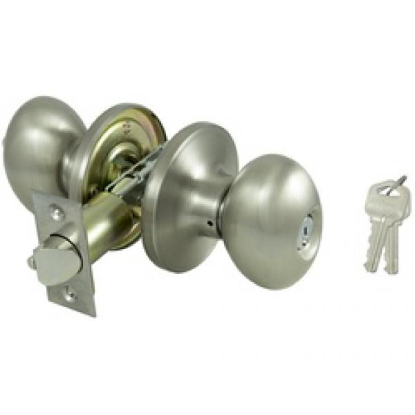 ProSource TYLP00V-PS Tubular Entry Knob Set, Brass