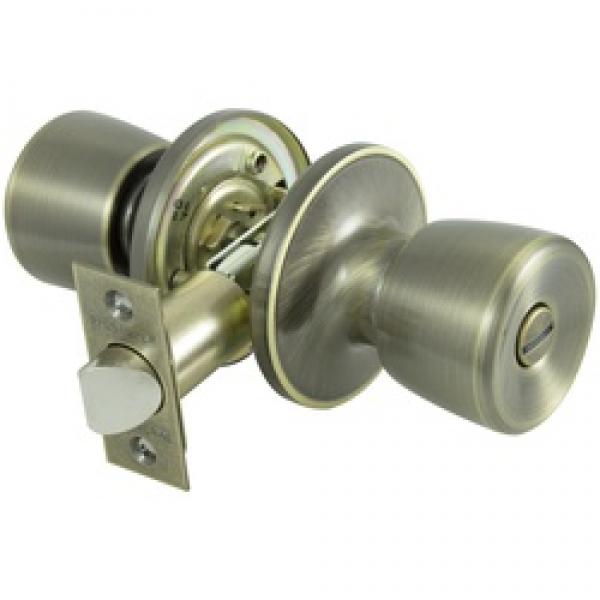 ProSource TS810V-PS Privacy Door Knob Lockset, Brass