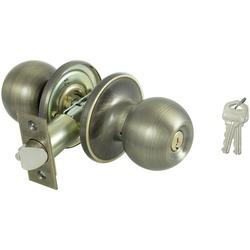 ProSource T3800V-PS Tubular Entry Knob Set, Brass