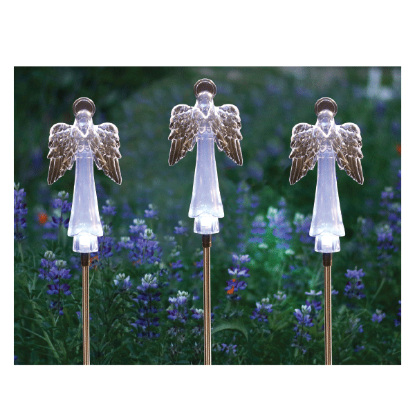 Solar Inspirational Angel Garden Stake