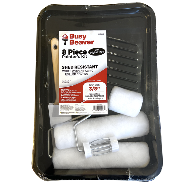 Busy Beaver 8-Piece Painter's Kit w/ Metal Tray