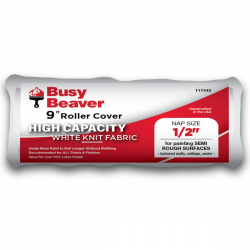 Busy Beaver High Capacity 9" Roller Cover.  1/2" Nap Size.