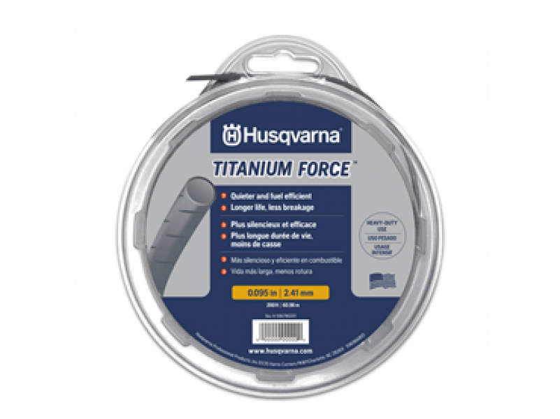 Husqvarna Titanium Force 639 00 51-14 Trimmer Line, 0.08 in Dia, 1200 ft L,