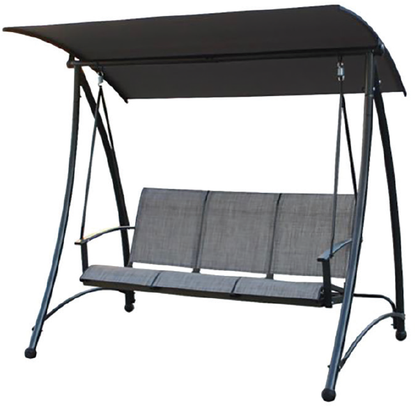 3-seater Patio Swing w/ Canopy