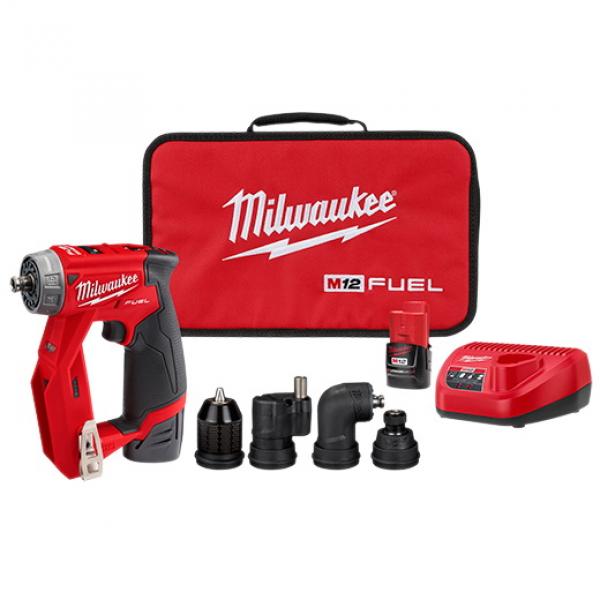 Milwaukee 2505-22 Drill/Driver Kit, Battery Included, 12 V, 3/8 in Chuck,