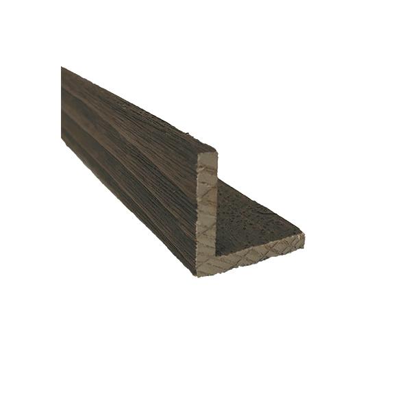 Charred Wood Planking Corner Trim