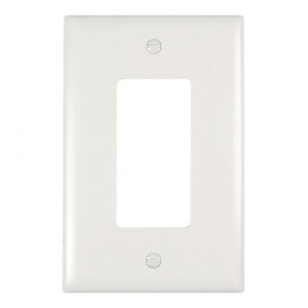 Pass & Seymour SPO26WU Wallplate, 5-1/4 in L, 3-1/2 in W, 1 -Gang, Plastic,