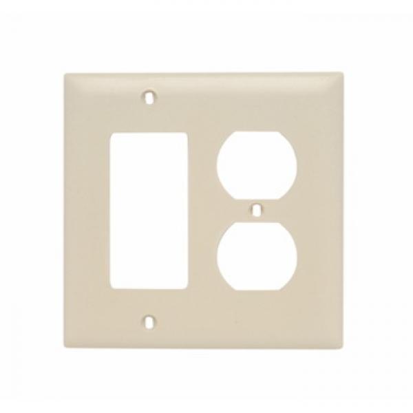 Pass & Seymour TradeMaster TP826ICC12 Combination Wallplate, 4.68 in L,