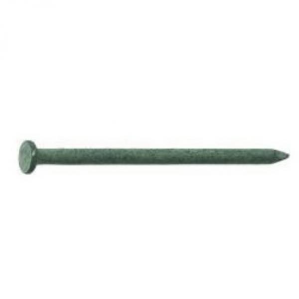 Grip-Rite 4C1 Common Nail, 4D, 1-1/2 in L, Steel, Bright, Flat, Round Head,