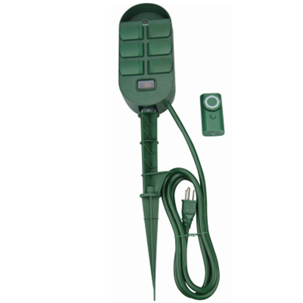 Woods 6-Outlet Power Stake