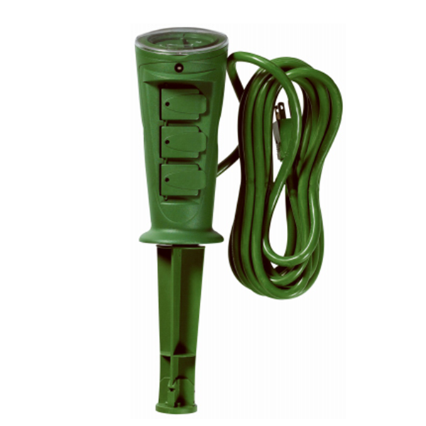 Woods 17321WD Power Strip Timer, 15 A, 125 V, 1875 W, 3-Outlet, 2, 4, 6, 8