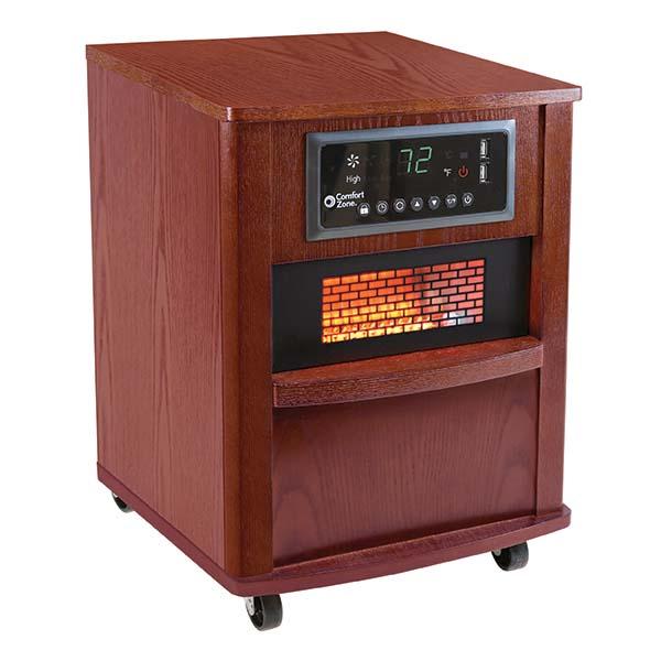 16 in.  Infrared Wood Cabinet Space Heater